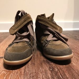 Isabel Marant Wedge Sneaker (Chocolate Brown)